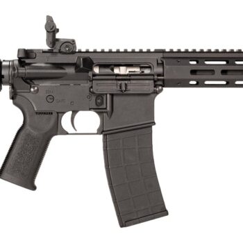 Tippmann Arms A101174 M4-22 Elite SBR 22 LR 25+1 11" Black Parkerized Threaded Barrel, Matte Black Aluminum Receiver w/Picatinny Rail, M-LOK Handguard, Adjustable Black Polymer Stock, Black Gen2 Grip