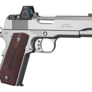 Ed Brown  Kobra Carry w/Optic 45 ACP 7+1 4.25" Stainless Steel Barrel, Serrated w/Optic Slide & Frame, G10 Grip, Trijicon RMRcc 3.25 MOA Sight, Right Hand