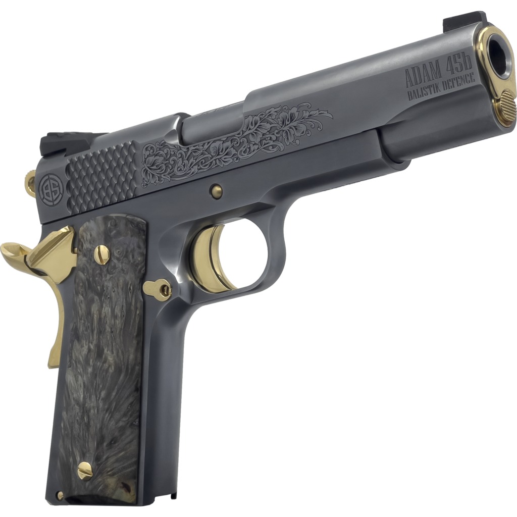 Dickinson LLC DKSN45TBP Adam 1911 Titan Full Size 45 ACP 8+1 5" Black Barrel, Steel B Serrations Slide, Steel Frame w/Beavertail 3 Dickinson LLC DKSN45TBP Adam 1911 Titan Full Size 45 ACP 8+1 5" Black Barrel, Steel B Serrations Slide, Steel Frame w/Beavertail