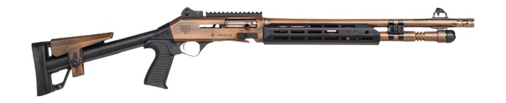 Panzer Arms PAM4CSBRBTMFSS M4 Speed Pro 12 Gauge Semi-Auto 3" 5+1 18.50" Distressed Copper Ported Barrel, Distressed Copper w/Bronze Titanium Accents Aluminum Receiver w/Picatinny Rail Receiver, Skele 2 Panzer Arms PAM4CSBRBTMFSS M4 Speed Pro 12 Gauge Semi-Auto 3" 5+1 18.50" Distressed Copper Ported Barrel, Distressed Copper w/Bronze Titanium Accents Aluminum Receiver w/Picatinny Rail Receiver, Skele