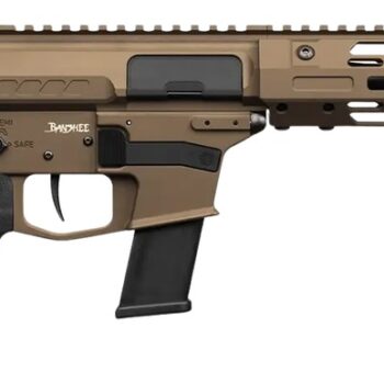 CMMG 45AEA92-MB Banshee MkG 45 ACP 13+1 6.50" Black Nitride Threaded Barrel, Midnight Bronze Cerakote Aluminum Receiver w/Picatinny Rail, M-LOK Handguard; Black Polymer B5 Bravo Stock, CMMG Zeroed Gri