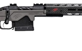 Fierce Firearms REPHT22CM20TU Reaper H-Tac 2.0 22 Creedmoor 3+1 20" Carbon Fiber Match Grade Threaded Barrel, Tungsten Cerakote Receiver w/Picatinny Rail, M-LOK/ARCA Rail Handguard, Carbon Matrix Push