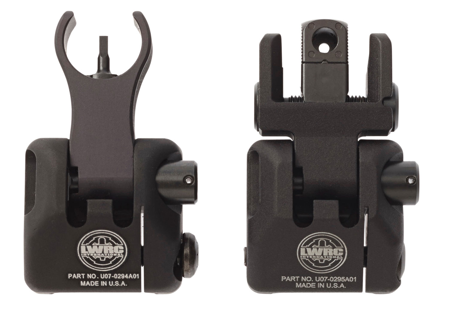 LWRC 2000065A01 Skirmish Back Up Iron Sights Set Black Folding for AR-15 3 LWRC 2000065A01 Skirmish Back Up Iron Sights Set Black Folding for AR-15