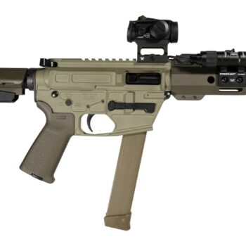 Shark Coast Tactical SCC8226CKNOLL-S Creepy Knoll 9mm Luger 30+1 Aluminum Receiver Picatinny Rail Receiver Polymer SB Tactical SBA3 Brace
