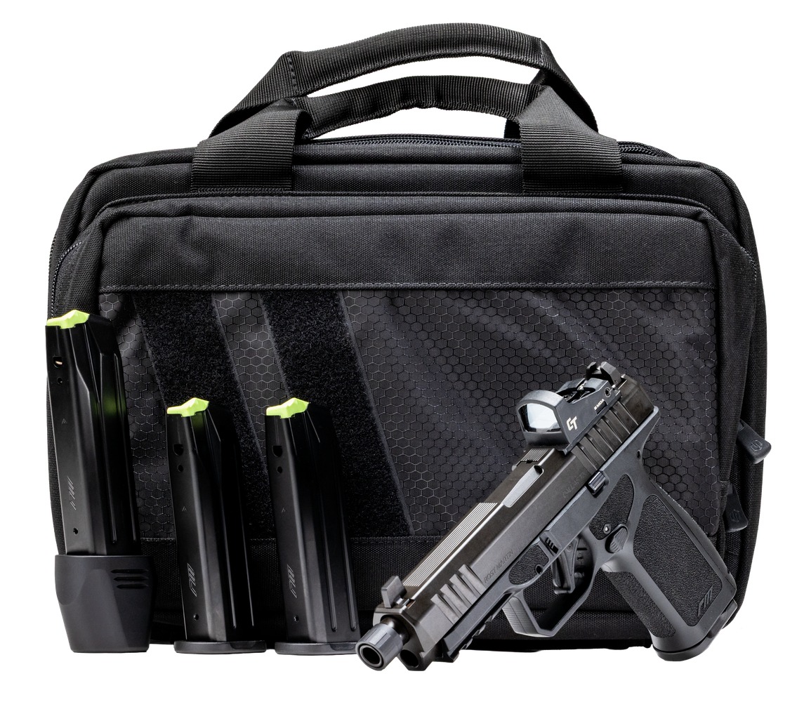 Rost Martin RM1FTBSPL RM1F Tactical Bundle 9mm Luger 24+1 4.50" Black Threaded Barrel, Black Nitron Steel Serrated w/Optic Slide, Black Polymer Frame w/Picatinny Rail, Interchangeable Backstrap Grip, 2 Rost Martin RM1FTBSPL RM1F Tactical Bundle 9mm Luger 24+1 4.50" Black Threaded Barrel, Black Nitron Steel Serrated w/Optic Slide, Black Polymer Frame w/Picatinny Rail, Interchangeable Backstrap Grip,