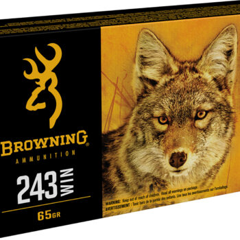 Browning Ammo B192302431 BXV Predator & Varmint 243Win 65gr Varmint Expansion Polymer Tip 20 Per Box/10 Case