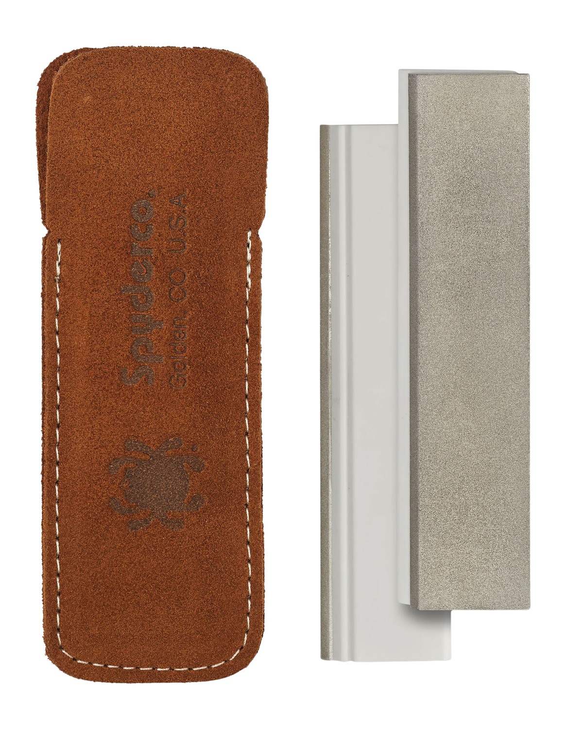 Spyderco 303MF Double Stuff Sharpening Stone Ceramic Stone Sharpener Medium/Fine Black/White 3 Spyderco 303MF Double Stuff Sharpening Stone Ceramic Stone Sharpener Medium/Fine Black/White