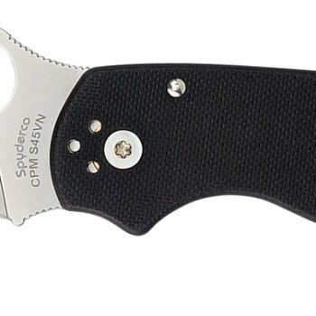 Spyderco C223GP Para 3  2.95" Folding Clip Point Plain Satin CPM S45VN SS Blade/ Black G10 Handle Includes Pocket Clip