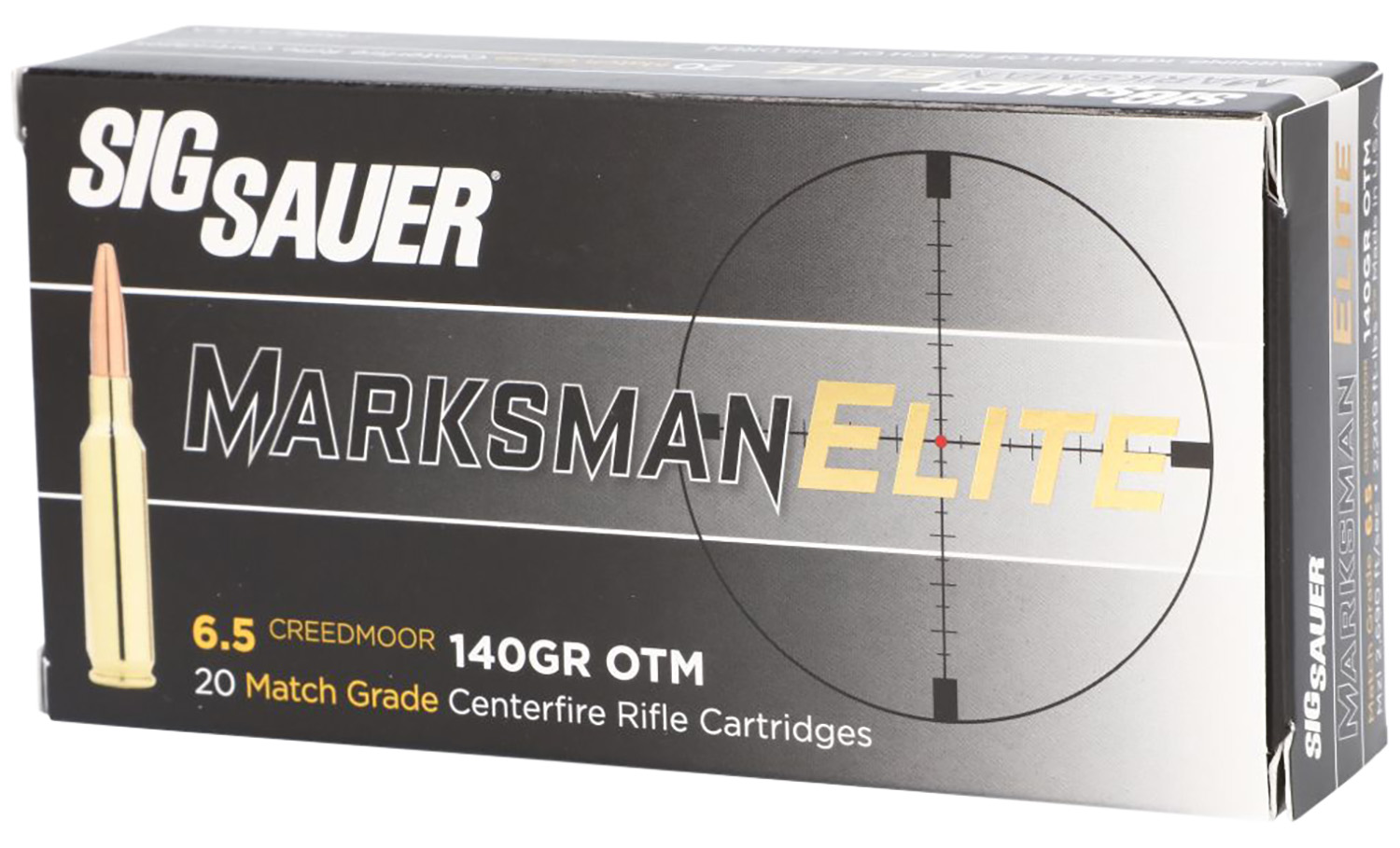 Sig Sauer E65CM120 Marksman Elite 6.5 Creedmoor 140 gr Open Tip Match 20 Per Box/ 10 Case 3 Sig Sauer E65CM120 Marksman Elite 6.5 Creedmoor 140 gr Open Tip Match 20 Per Box/ 10 Case