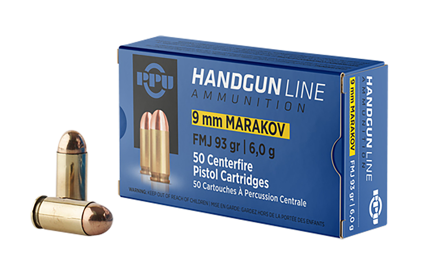 PPU PPH9MF Handgun 9x18Makarov 93gr Full Metal Jacket 50 Per Box/20 Case 3 PPU PPH9MF Handgun 9x18Makarov 93gr Full Metal Jacket 50 Per Box/20 Case