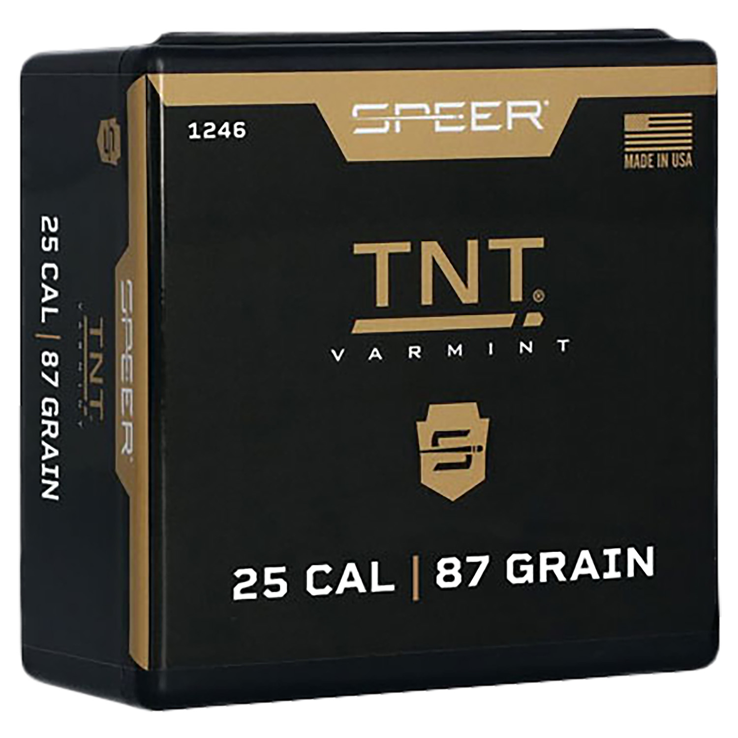 Speer 1246 TNT 25Cal 87gr Jacketed Hollow Point 100 Per Box/5 Case 3 Speer 1246 TNT 25Cal 87gr Jacketed Hollow Point 100 Per Box/5 Case