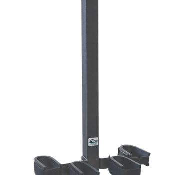Rugged Gear 11094 Wall Mount Removeable Black Steel Holds 4 Rifle/Shotgun