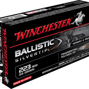 Winchester Ammo SBST223B Ballistic Silvertip  223Rem 55gr Fragmenting Polymer Tip 20 Per Box/10 Case