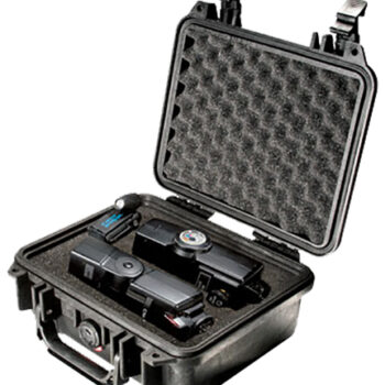 Pelican 1200000110 Protector Case Black Polypropylene Holds Handgun