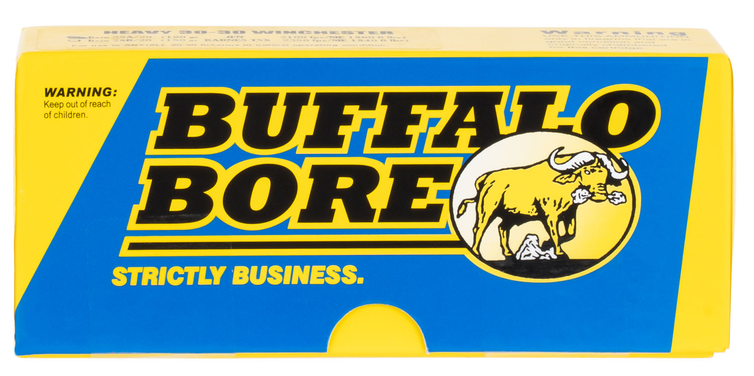 Buffalo Bore Ammunition 8B20 Lever Gun Strictly Business 45-70Gov 405gr Semi Jacketed Flat Point 20 Per Box/12 Case 3 Buffalo Bore Ammunition 8B20 Lever Gun Strictly Business 45-70Gov 405gr Semi Jacketed Flat Point 20 Per Box/12 Case