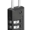 Master Lock 646D Combination Lock Open With Combination Black Steel 1 9203