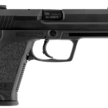 HK 81000349 USP Tactical V1 Full Size Frame 9mm Luger 10+1, 4.86" Black Steel Threaded Barrel, Black Serrated Steel Slide, Black Polymer Frame w/Accessory Rail, Black Polymer Grip, Right Hand