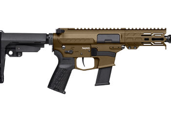 Alternative view of CMMG BNSHE MKG .45ACP 5" FE 13RD MB