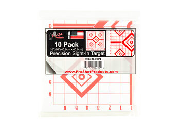 PROSHOT 16X16 RED SIGHT IN 10PK