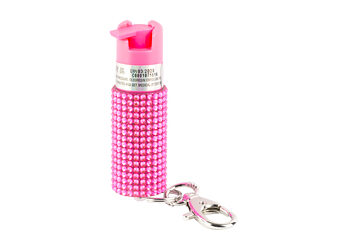 Alternative view of SABRE JEWELED SPRAY W/KEY RING PINK