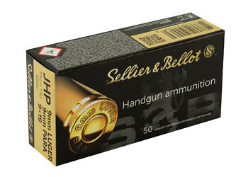 Alternative view of S&B 9MM 115GR JHP 50/1000