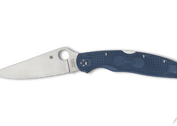 SPYDERCO POLICE 4 LTWT 4.38" BLU/SLV