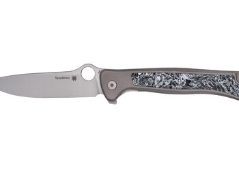 SPYDERCO SLYM STONEWASH TI 3.42" GRY
