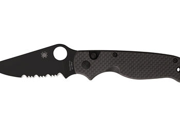 SPYDERCO BUTTONUP CF PS 3.27" BLK