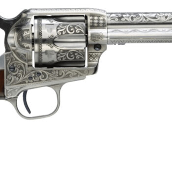 TF UBERTI 1873 CATTLEMAN 45LC 5.5 PHOTO ENGR WHT