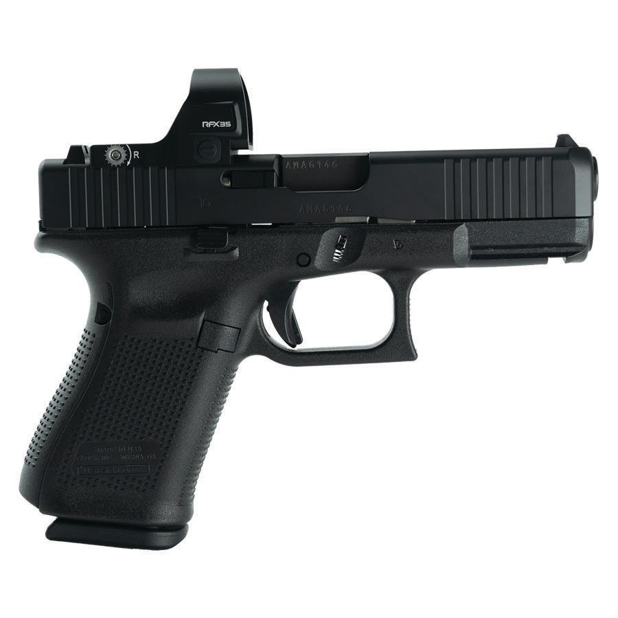 Glock V-Series Model 19 Handgun 9mm Luger 15rd Magazines (3) 4.02" Barrel Black Viridian RFX35 Green Dot US Made 3 Glock V-Series Model 19 Handgun 9mm Luger 15rd Magazines (3) 4.02" Barrel Black Viridian RFX35 Green Dot US Made