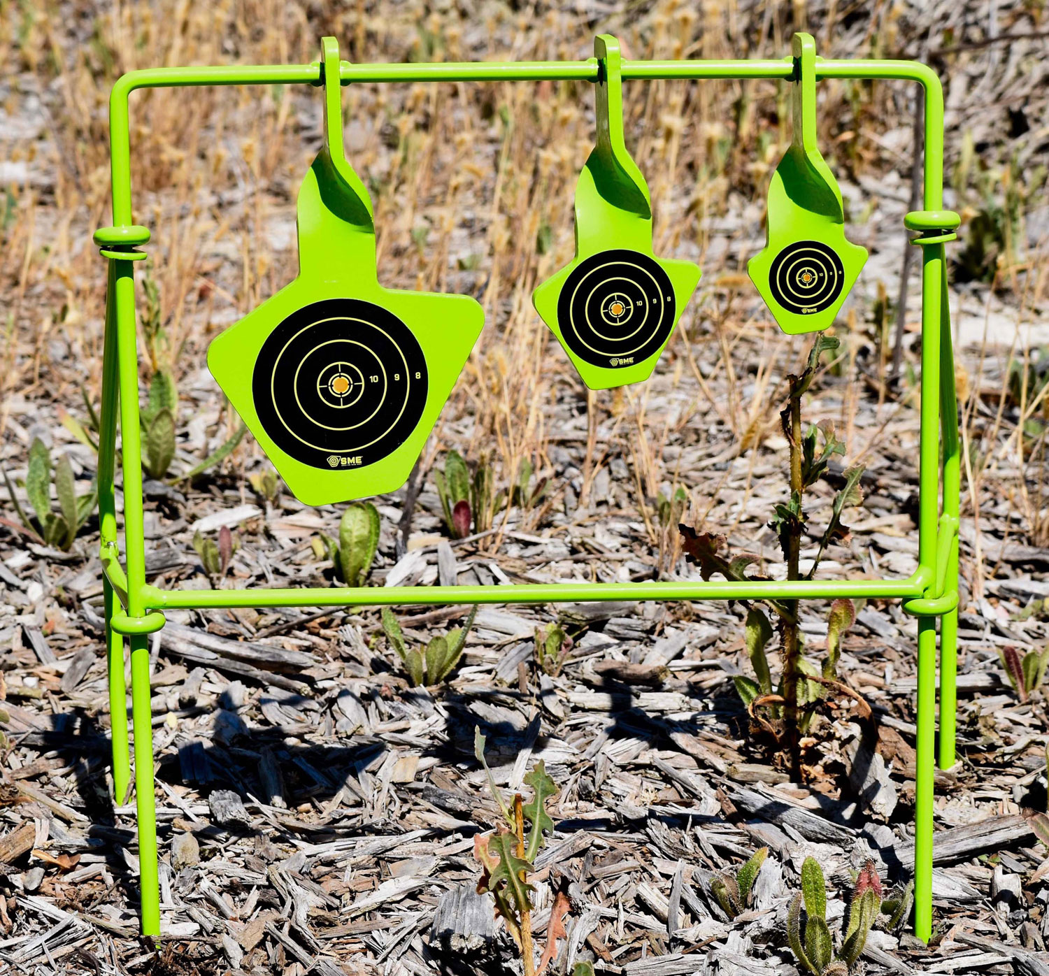 SME SMEST22FLD Spinning Target Handgun Steel Black/Green Bullseye Illustration Impact Enhancement Motion 3 SME SMEST22FLD Spinning Target Handgun Steel Black/Green Bullseye Illustration Impact Enhancement Motion
