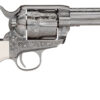 Taylors & Company 200057 1873 Cattleman Outlaw Legacy 45 Colt (LC) Caliber with 4.75" Barrel, 6rd Capacity Cylinder, Overall Nickel Engraved Finish Steel & Ivory Synthetic Grip 2 101958