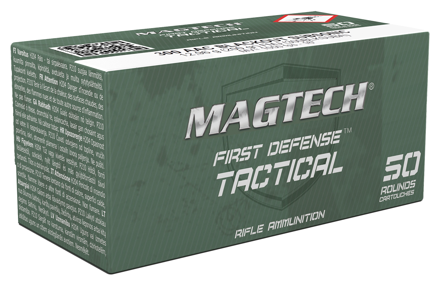 Magtech 300BLKSUBA Tactical/Training 300Blackout 200gr Full Metal Jacket Subsonic 50 Per Box/20 Case 3 Magtech 300BLKSUBA Tactical/Training 300Blackout 200gr Full Metal Jacket Subsonic 50 Per Box/20 Case