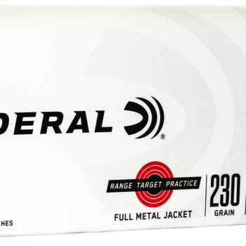 Federal RTP45230 Range & Target  45ACP 230gr Full Metal Jacket 50 Per Box/20 Case
