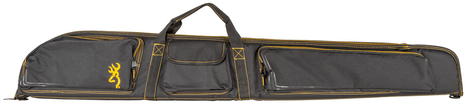 Browning 1419559902 Black & Gold Shotgun Case Black w/Buck Mark Logo 600D Polyester Ripstop 54" 2 Browning 1419559902 Black & Gold Shotgun Case Black w/Buck Mark Logo 600D Polyester Ripstop 54"