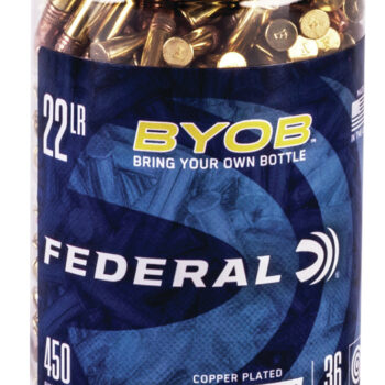 Federal 750BTL450 Champion Training BYOB 22LR 36gr Copper Plated Hollow Point 450 Per Box/8 Case
