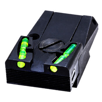 HiViz MKAD211 Adjustable Rear Sight Ruger MK i, II, III & IV Green Fiber Optic
