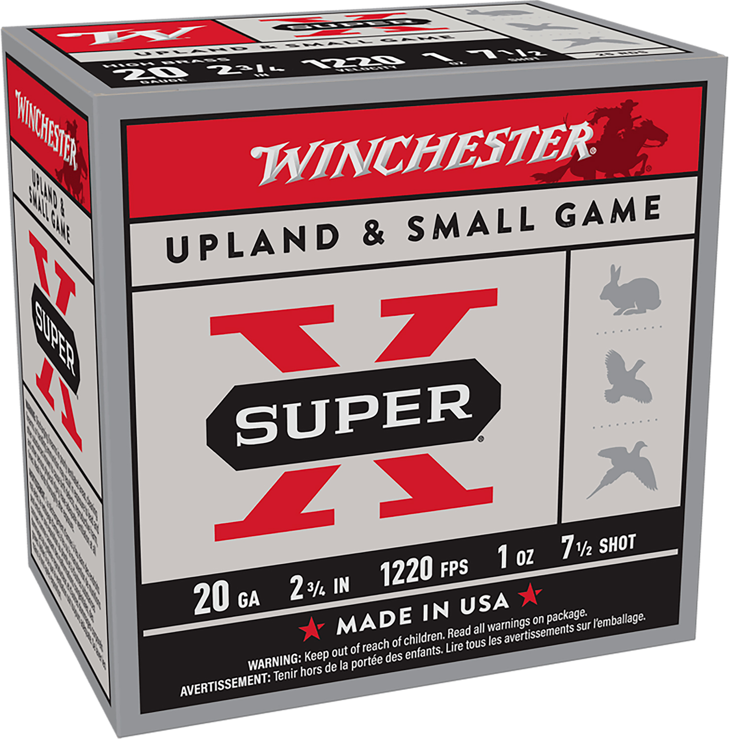Winchester Ammo X207 Super X Heavy Game Load High Brass 20Gauge 2.75" 1oz 7.5Shot 25 Per Box/10 Case 3 Winchester Ammo X207 Super X Heavy Game Load High Brass 20Gauge 2.75" 1oz 7.5Shot 25 Per Box/10 Case