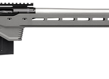Savage Arms 57559 110 Elite Precision 300 Win Mag 5+1 30" Matte Stainless, Matte Black Rec, Gray Cerakote Adjustable MDT ACC Aluminum Chassis Stock (MB Not Included)