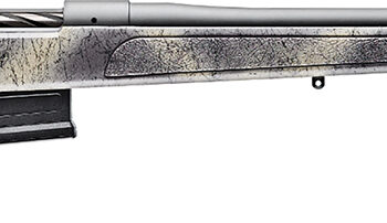 Bergara Rifles B14S382 B-14 Wilderness HMR 6.5 Creedmoor 5+1 24" Threaded, Sniper Gray Cerakote Barrel/Rec, Adj. SoftTouch Woodland Camo Stock with Mini-Chassis, Omni Muzzle Brake