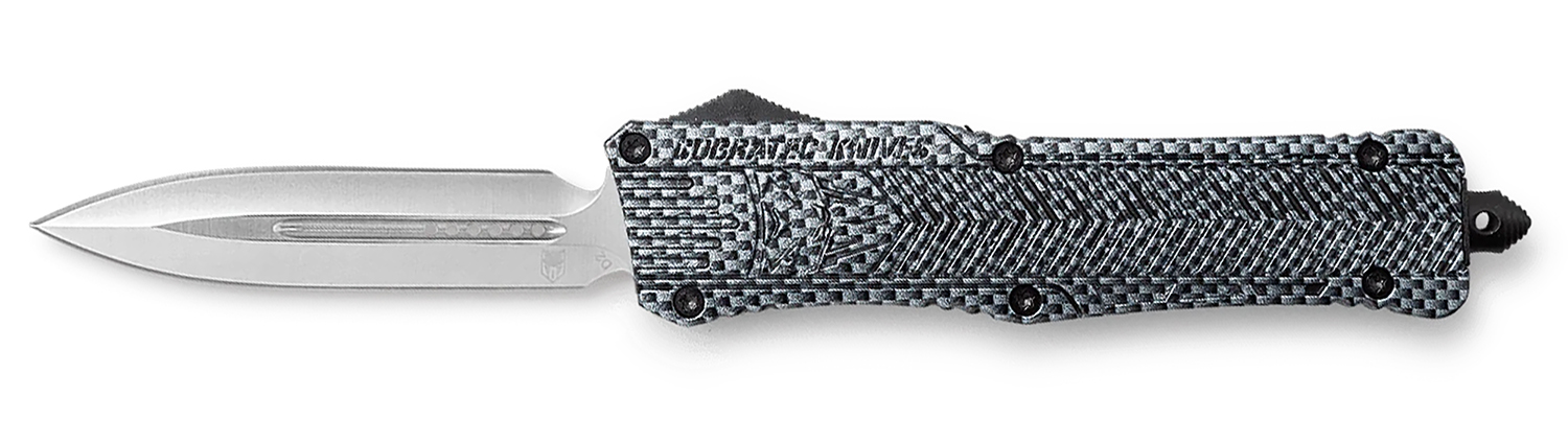 CobraTec Knives LCFCTK1LDNS CTK-1 Large 3.75" OTF Drop Plain D2 Steel Blade/Carbon Fiber Aluminum Handle Features Glass Breaker Includes Pocket Clip 3 CobraTec Knives LCFCTK1LDNS CTK-1 Large 3.75" OTF Drop Plain D2 Steel Blade/Carbon Fiber Aluminum Handle Features Glass Breaker Includes Pocket Clip
