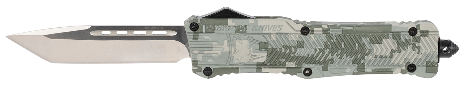 CobraTec Knives LADCCTK1LTNS CTK-1 Large 3.75" OTF Tanto Plain D2 Steel Blade/Army DigiCamo Aluminum Handle Features Glass Breaker Includes Pocket Clip 3 CobraTec Knives LADCCTK1LTNS CTK-1 Large 3.75" OTF Tanto Plain D2 Steel Blade/Army DigiCamo Aluminum Handle Features Glass Breaker Includes Pocket Clip