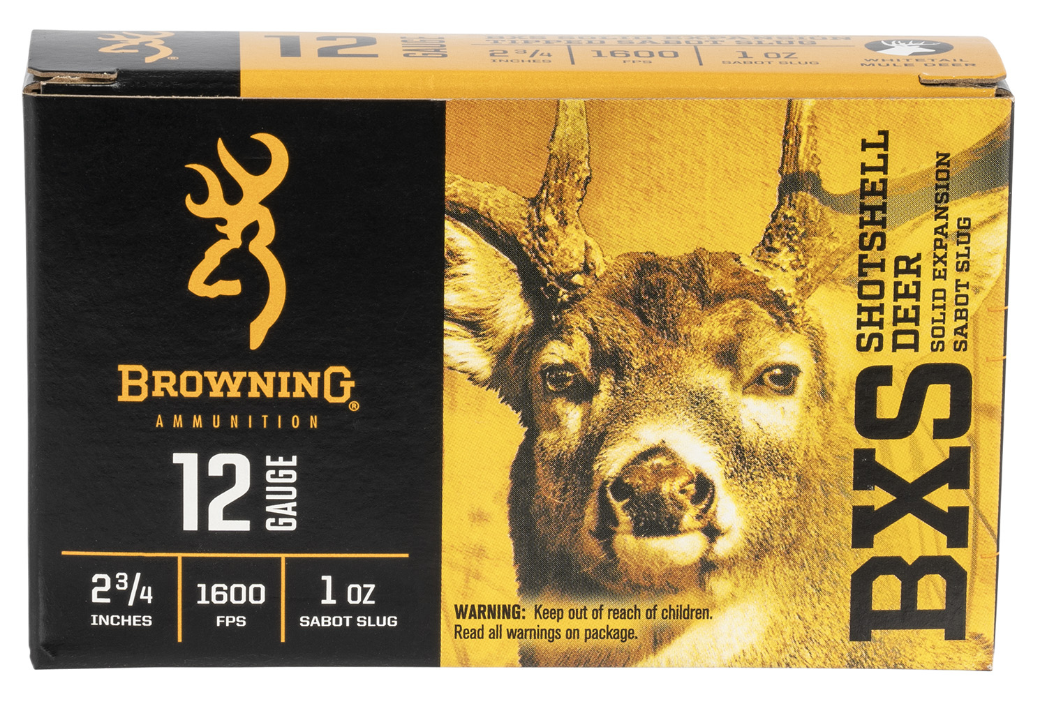 Browning Ammo B193111221 BXS Shotshell Deer 12Gauge 2.75" 1oz Sabot Slug Shot 5 Per Box/20 Case 3 Browning Ammo B193111221 BXS Shotshell Deer 12Gauge 2.75" 1oz Sabot Slug Shot 5 Per Box/20 Case