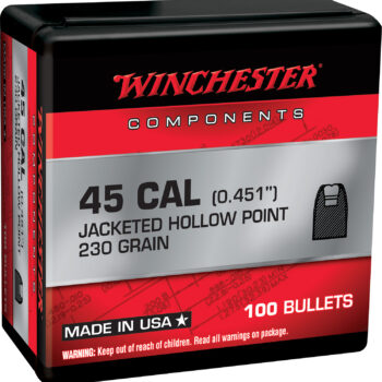 Winchester Ammo WB45HP230X Centerfire Handgun Reloading 45Cal 230gr Jacketed Hollow Point 100 Per Box/10 Case