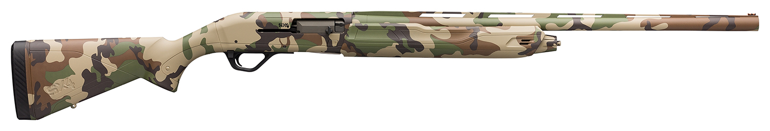 Winchester Repeating Arms 511289392 SX4 Waterfowl Hunter 12 Gauge 28" 4+1 3" Woodland Camo Fixed Textured Grip Paneled Stock Right Hand (Full Size) Includes 3 Chokes 3 Winchester Repeating Arms 511289392 SX4 Waterfowl Hunter 12 Gauge 28" 4+1 3" Woodland Camo Fixed Textured Grip Paneled Stock Right Hand (Full Size) Includes 3 Chokes