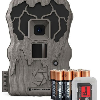 Stealth Cam STCQV18K QV18 Combo Brown 18MP Image Resolution, Low Glow Flash, Up to 32GB SD Card Memory, Features Integrated Python Provision Lock Latch