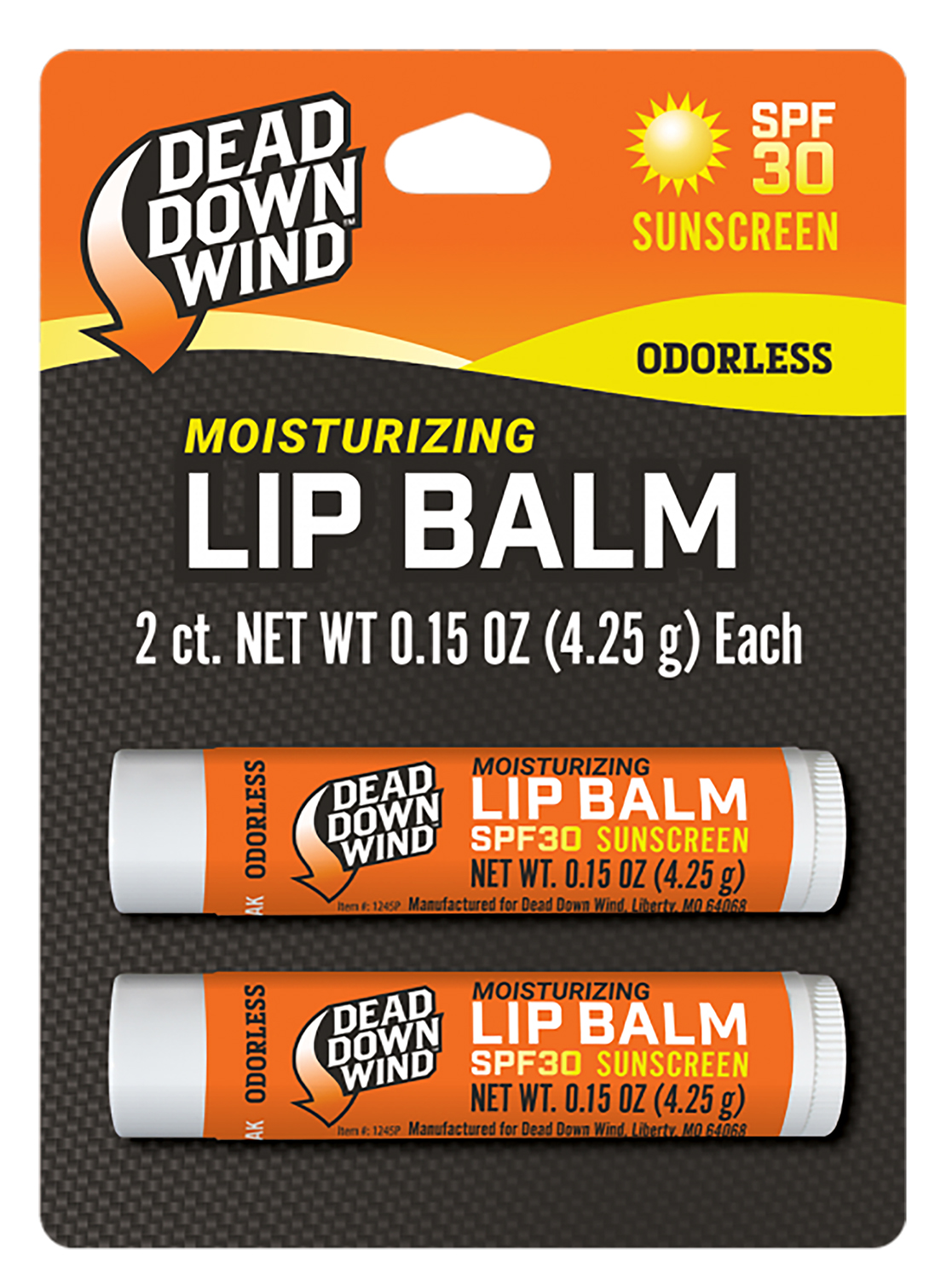 Dead Down Wind 1249BC Lip Balm 0.15 oz Unscented Broad Spectrum SPF 30 Sunscreen 2 Dead Down Wind 1249BC Lip Balm 0.15 oz Unscented Broad Spectrum SPF 30 Sunscreen