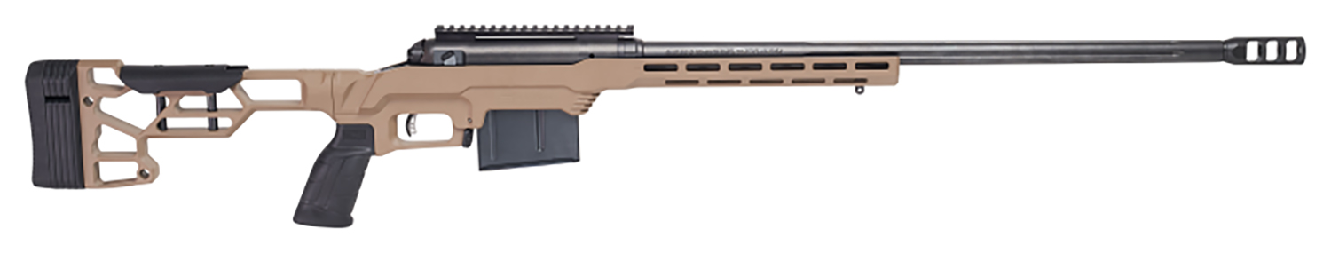 Savage Arms 57700 110 Precision 6.5 PRC 7+1 24", Matte Black Rec/Barrel, Flat Dark Earth Cerakote MDT LSS XL Chassis, Polymer Grip, Left Hand 3 Savage Arms 57700 110 Precision 6.5 PRC 7+1 24", Matte Black Rec/Barrel, Flat Dark Earth Cerakote MDT LSS XL Chassis, Polymer Grip, Left Hand