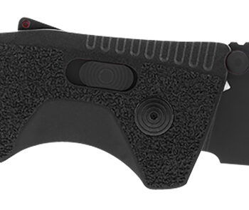 S.O.G SOG11120541 Trident AT 3.70" Folding Clip Point Plain Black TiNi Cryo D2 Steel Blade/Blackout GRN Handle Features Line Cutter/Glass Breaker