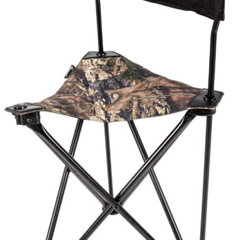 Ameristep AMSAMEFT1013 Tripod Stool w/Back Swivel Mossy Oak Break-Up Country Heavy Duty Fabric/Steel